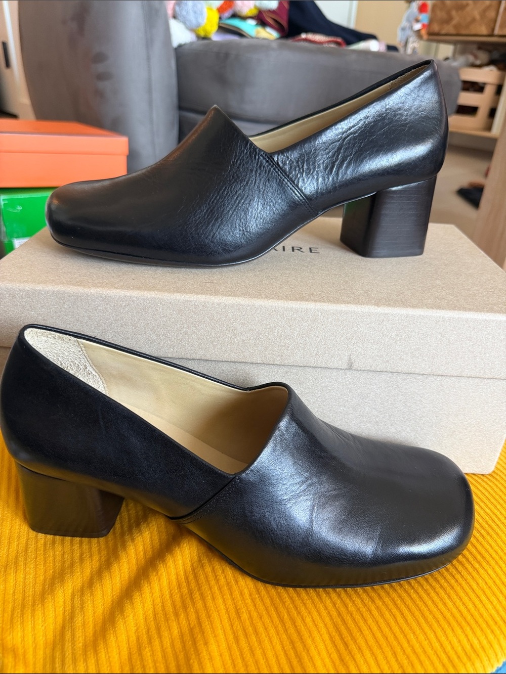 Lemaire Black 55 Heels Pumps